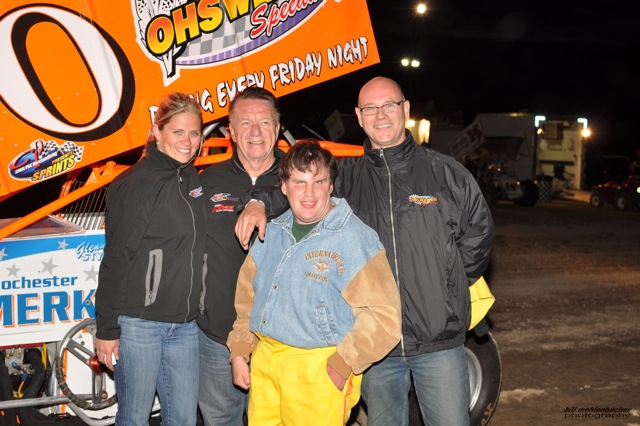 Drivers and supporters at the Motorsport Showcase
