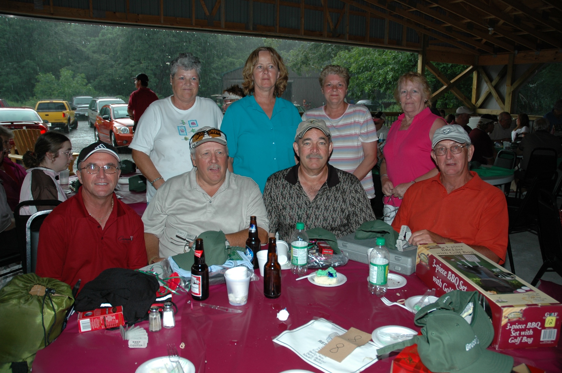 Tournament dinner under the pavilion